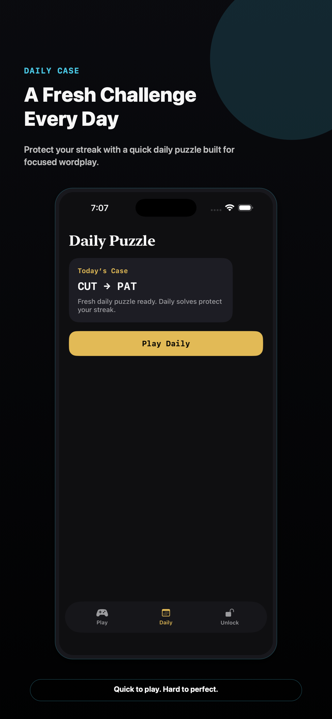 Solve the daily Wordchain challenge